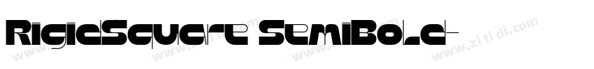 RigidSquare SemiBold字体转换